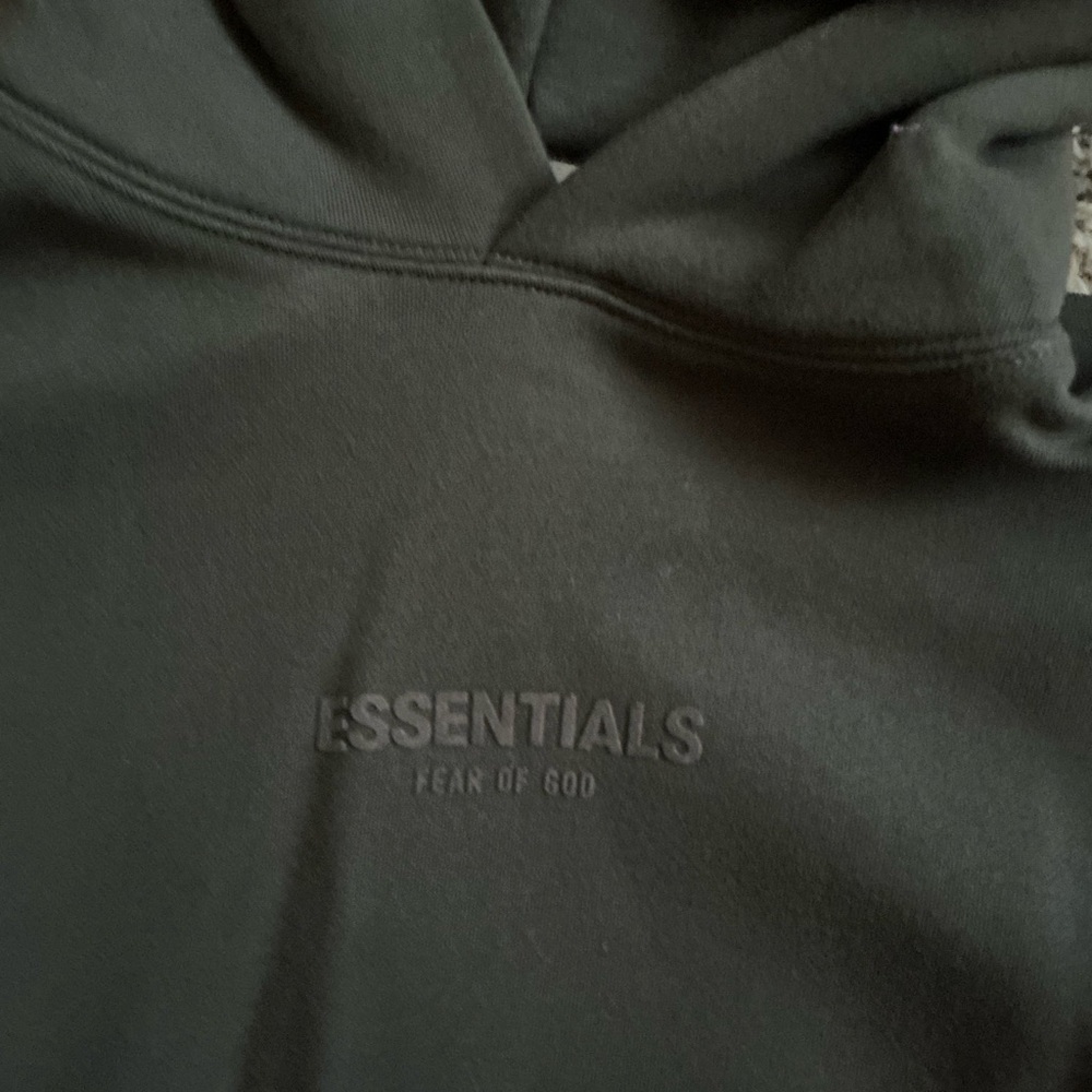 Essentials Dark Olive Hoodie